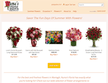 Tablet Screenshot of numasflorist.com